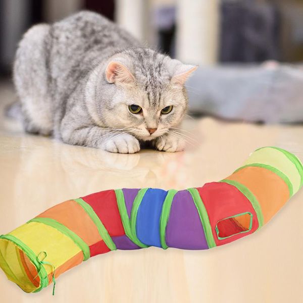 cat toys collapsible s shaped channel interactive funny rainbow tunnel toy play polyester pet with ball
cat toys collapsible s shaped channel interactive funny rainbow tunnel toy play polyester pet with ball
