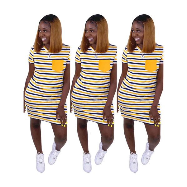 summer stripes printed girls casual with pockets colors sleeves short t shirt daily home wear women es, Black;gray
summer stripes printed girls casual with pockets colors sleeves short t shirt daily home wear women es, Black;gray