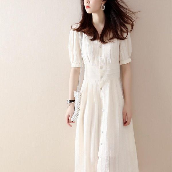 casual dresses fall in love with you at first sight fafengke fabric v-neck temperament close waist a-swing short sleeve dress women's s, Black;gray 
casual dresses fall in love with you at first sight fafengke fabric v-neck temperament close waist a-swing short sleeve dress women's s, Black;gray