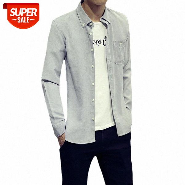 oxford cotton long-sleeved shirt men's large size solid color youth casual white spring inch clothes #rs7u, White;black
oxford cotton long-sleeved shirt men's large size solid color youth casual white spring inch clothes #rs7u, White;black