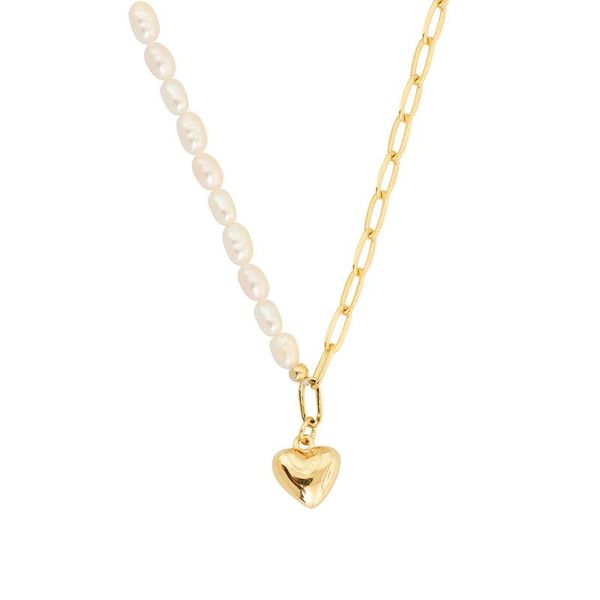 pendant necklaces female necklace fashion simple 14k gold love net red personality temperament freshwater pearl, Silver
pendant necklaces female necklace fashion simple 14k gold love net red personality temperament freshwater pearl, Silver