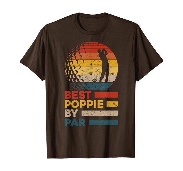 father's day gifts poppie by par golf lovers outfit t-shirt, White;black 
father's day gifts poppie by par golf lovers outfit t-shirt, White;black
