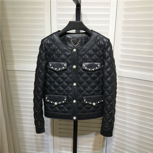 women's jackets europe: american women leather jacket 2021 autumn genuine b126, Black;brown
women's jackets europe: american women leather jacket 2021 autumn genuine b126, Black;brown