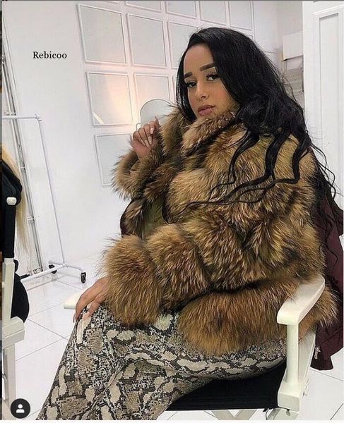 women's fur & faux female jacket coat women artificial raccoon winter warm fluffy short jackets cropped natural outwear plush coats, Black
women's fur & faux female jacket coat women artificial raccoon winter warm fluffy short jackets cropped natural outwear plush coats, Black