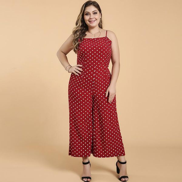 summer plus size 3xl 4xl 5xl 6xl dot jumpsuits women sleevelss strap backless bow red loose pants beach women's & rompers, Black;white
summer plus size 3xl 4xl 5xl 6xl dot jumpsuits women sleevelss strap backless bow red loose pants beach women's & rompers, Black;white