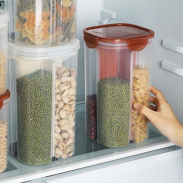 storage bottles & jars food grade airtight grain boxes transparent compartments kitchen beans, dried goods tanks
storage bottles & jars food grade airtight grain boxes transparent compartments kitchen beans, dried goods tanks