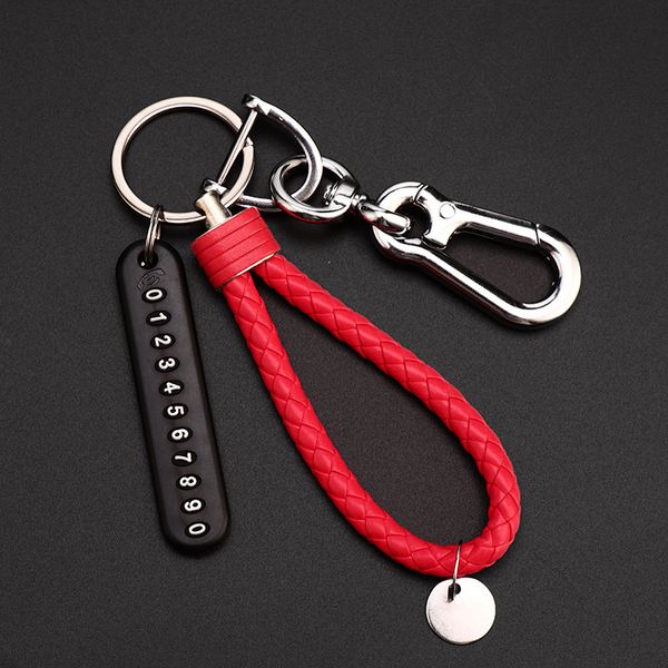 2021 fashion keychain creative knitting hanging rope number plate metal car ring diy anti loss tag men's and women's key bag penda, Silver
2021 fashion keychain creative knitting hanging rope number plate metal car ring diy anti loss tag men's and women's key bag penda, Silver
