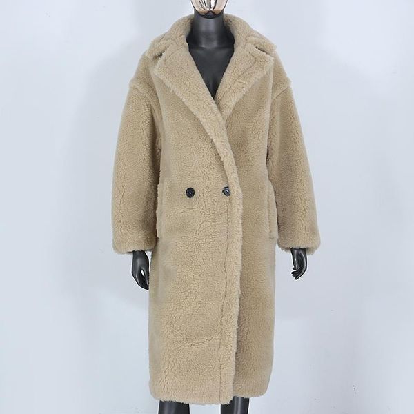women's fur & faux cxfs 2021 real long coat winter jacket women 100% wool woven fabric thick warm loose outerwear oversize streetwear t, Black
women's fur & faux cxfs 2021 real long coat winter jacket women 100% wool woven fabric thick warm loose outerwear oversize streetwear t, Black