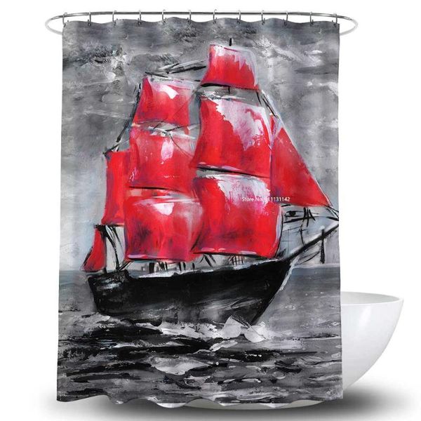 personalized and creative sailboat print shower curtain waterproof mildew resistant 3d printed with hook curtains
personalized and creative sailboat print shower curtain waterproof mildew resistant 3d printed with hook curtains