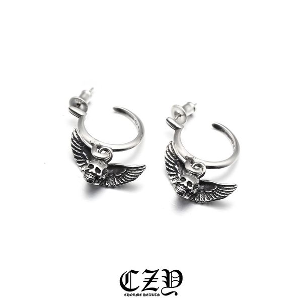 backs earrings skeleton angel wings s925 sterling silver creative exaggeration handsome accessories women trendy men versatile leisure, White
backs earrings skeleton angel wings s925 sterling silver creative exaggeration handsome accessories women trendy men versatile leisure, White