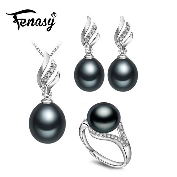 geometric pearl jewelry sets natural earrings and 925 sterling silver pendant necklace for women fashion cute ring bracelet, &, Black
geometric pearl jewelry sets natural earrings and 925 sterling silver pendant necklace for women fashion cute ring bracelet, &, Black