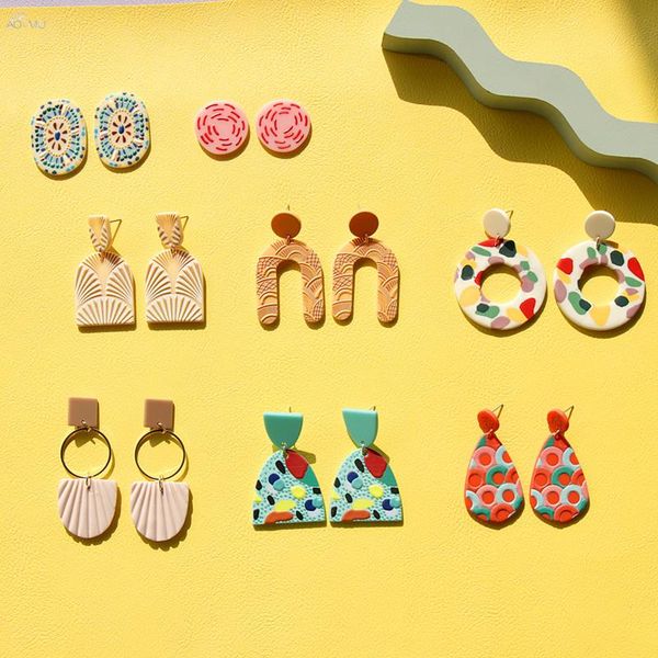 dangle & chandelier aomu 2021 fashion vintage geometric hollow round colorful pattern acrylic earrings for women party jewelry gifts, Silver
dangle & chandelier aomu 2021 fashion vintage geometric hollow round colorful pattern acrylic earrings for women party jewelry gifts, Silver