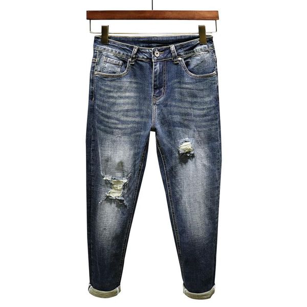 men's jeans ripped for men slim straight stretch retro blue autumn and winter patchwork hip hop moto man distressed punk style
men's jeans ripped for men slim straight stretch retro blue autumn and winter patchwork hip hop moto man distressed punk style