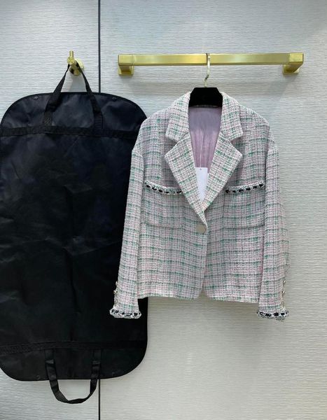 women's jackets pink green plaid coats for women autumn 2021 fashion lapel single button 3d cut drop shoulder tweed, Black;brown
women's jackets pink green plaid coats for women autumn 2021 fashion lapel single button 3d cut drop shoulder tweed, Black;brown