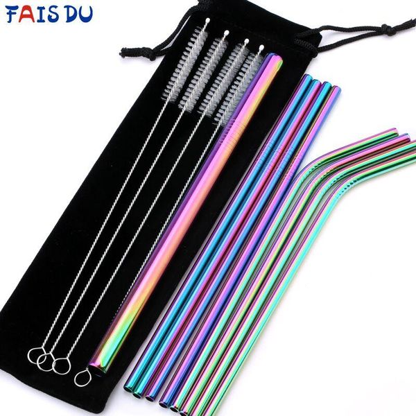 metal reusable 304 stainless steel straws straight bent drinking straw with case cleaning brush set party bar accessory
metal reusable 304 stainless steel straws straight bent drinking straw with case cleaning brush set party bar accessory