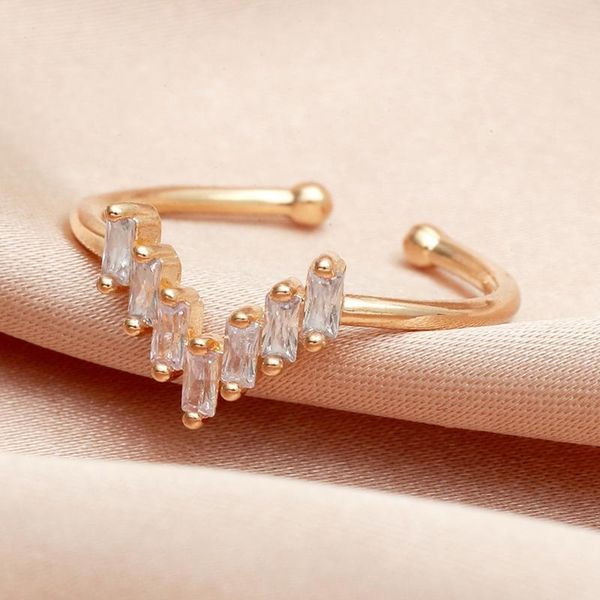 wedding rings v-shaped zircon ring adjustable lover shiny geometric cubic arab style exquisite trendy alloy gift, Slivery;golden
wedding rings v-shaped zircon ring adjustable lover shiny geometric cubic arab style exquisite trendy alloy gift, Slivery;golden