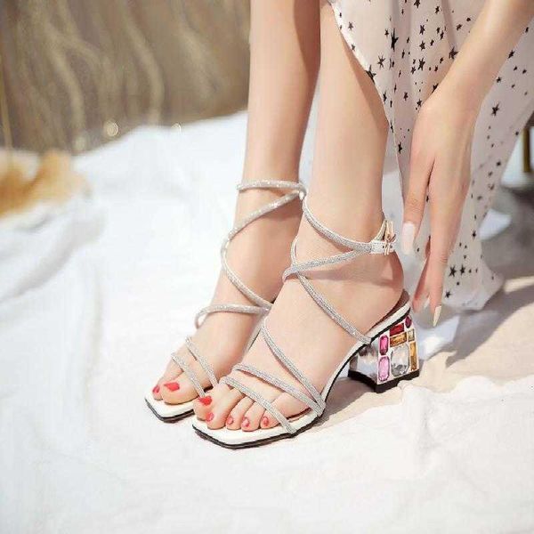 sandals roman women's thick heel 2021 summer fairy mid versatile diamond leather high shoes, Black
sandals roman women's thick heel 2021 summer fairy mid versatile diamond leather high shoes, Black