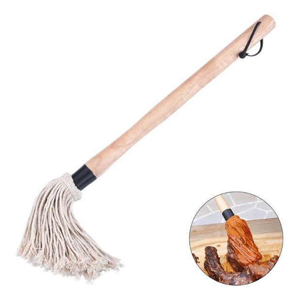 tools & accessories cotton basting mop bbq brush long wood handle sauce brushe thread bake oil cook kitchen
tools & accessories cotton basting mop bbq brush long wood handle sauce brushe thread bake oil cook kitchen