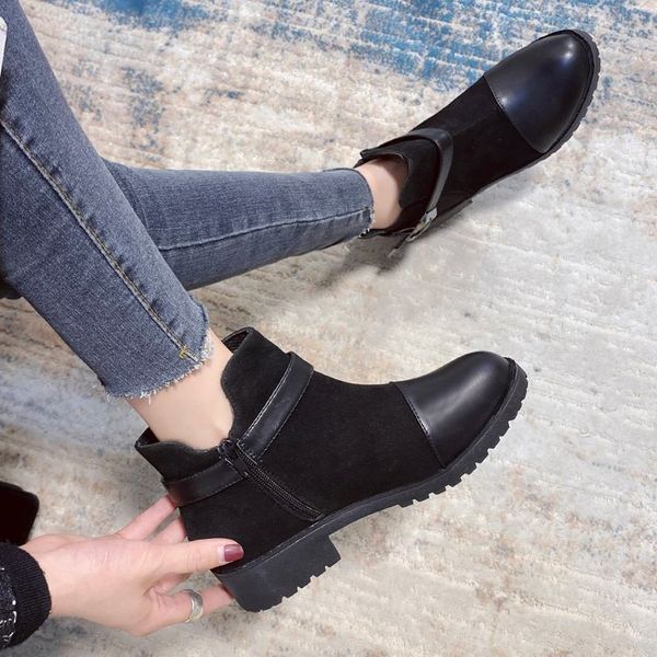 dress shoes martin boots women autumn winter women's european and american style side zipper short flat 0l7y, Black
dress shoes martin boots women autumn winter women's european and american style side zipper short flat 0l7y, Black
