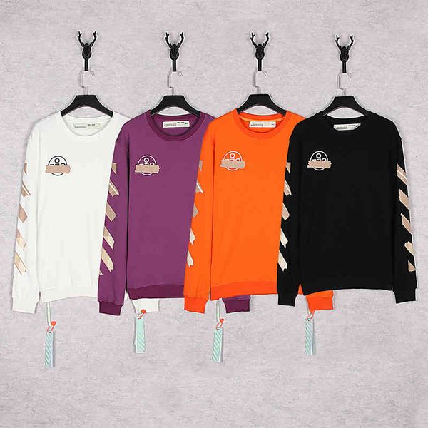 off new brand chao rubber strip industrial style basic arrstyle autumn winter loose men's women's pullover long sleeve couple', Black
off new brand chao rubber strip industrial style basic arrstyle autumn winter loose men's women's pullover long sleeve couple', Black