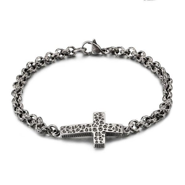 link, chain punk rock vintage men stainless steel biker bracelet hiphop heavy men's pearl box cross bracelets & necklace jewelry, Black
link, chain punk rock vintage men stainless steel biker bracelet hiphop heavy men's pearl box cross bracelets & necklace jewelry, Black