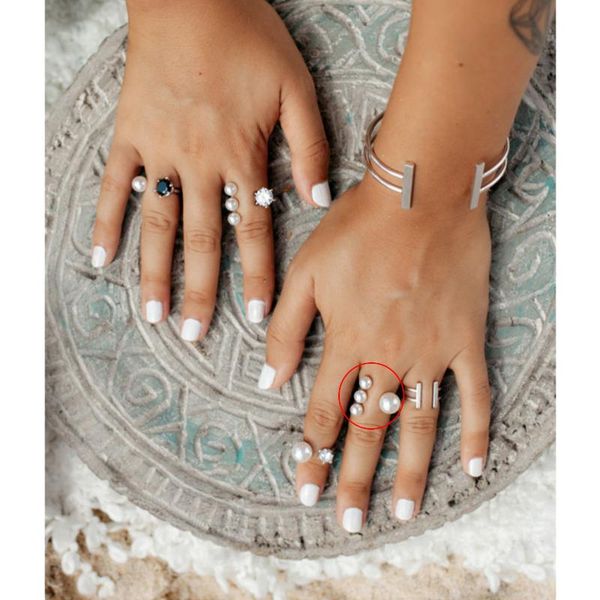 cluster rings uilz trendy fashion pearl opening adjustable jewelry ring wild simple temperament gift for women engagement anniversary, Golden;silver
cluster rings uilz trendy fashion pearl opening adjustable jewelry ring wild simple temperament gift for women engagement anniversary, Golden;silver