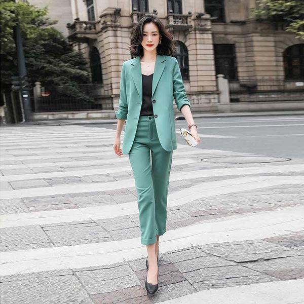 autumn and winter women's temperament ladies blazer pants two-piece suit elegant office lady jacket casual trousers 210527, White
autumn and winter women's temperament ladies blazer pants two-piece suit elegant office lady jacket casual trousers 210527, White
