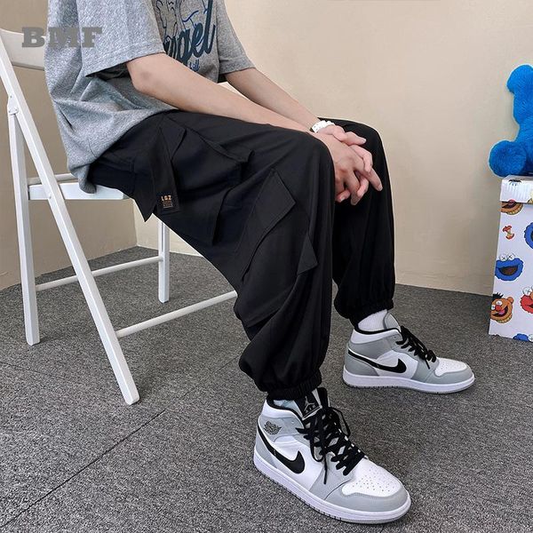 men's pants korean style loose casual plus size harem cargo kpop couple oversized joggers men women harajuku fashion cropped trousers, Black
men's pants korean style loose casual plus size harem cargo kpop couple oversized joggers men women harajuku fashion cropped trousers, Black