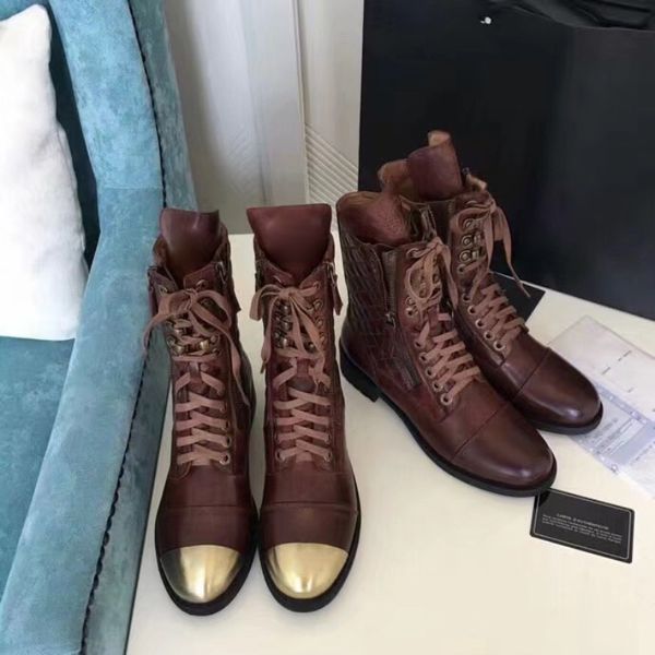 interlocking brown biker flats boots vintage leather laceup shoes combat boot buckle low heel martin booties ankle luxury designe, Black
interlocking brown biker flats boots vintage leather laceup shoes combat boot buckle low heel martin booties ankle luxury designe, Black