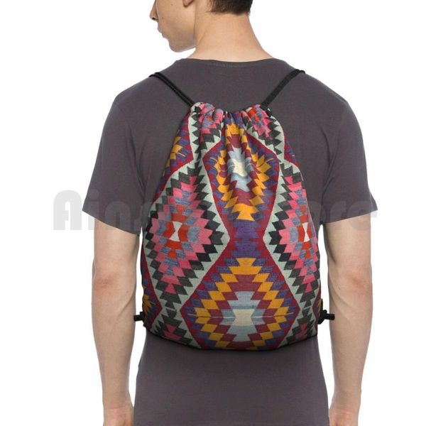 backpack turkish kilim drawstring bag riding climbing gym rug bohemian pattern boho
backpack turkish kilim drawstring bag riding climbing gym rug bohemian pattern boho