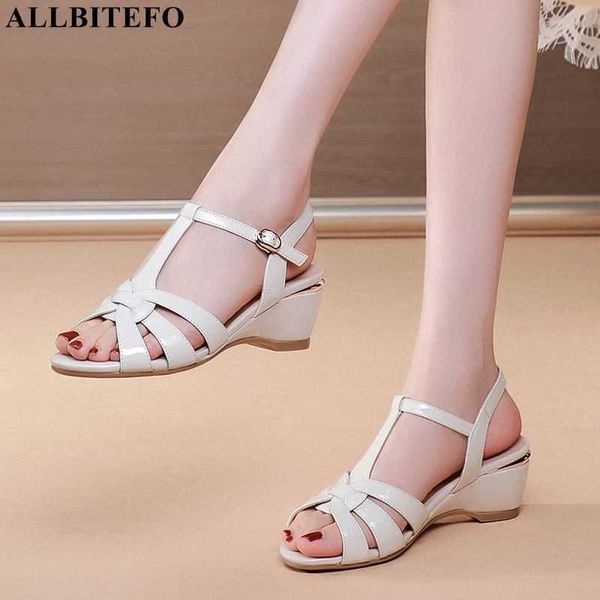 allbitefo wedges heel shoes real genuine leather summer women heels sandals fashion casual high heel shoes sandals for girls 210611, Black
allbitefo wedges heel shoes real genuine leather summer women heels sandals fashion casual high heel shoes sandals for girls 210611, Black