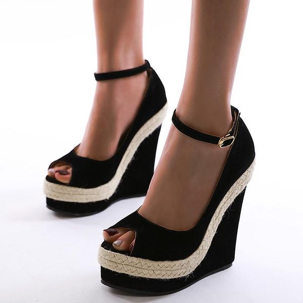 dress shoes women summer pumps high heels wedges woman platform peep toe party club sandals female mujer sapato feminino d1073, Black
dress shoes women summer pumps high heels wedges woman platform peep toe party club sandals female mujer sapato feminino d1073, Black