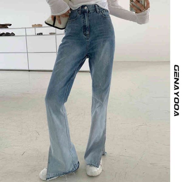 genayooa korean high waist wide leg casual loose flare blue denim boyfriend jeans for women jean trousers 210417
genayooa korean high waist wide leg casual loose flare blue denim boyfriend jeans for women jean trousers 210417