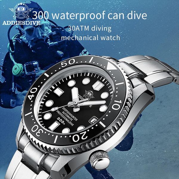 wristwatches addies dive men's watch automatic bgw9 super blue luminous pointer 316l steel ceramic bezel 300m waterproof watches, Slivery;brown
wristwatches addies dive men's watch automatic bgw9 super blue luminous pointer 316l steel ceramic bezel 300m waterproof watches, Slivery;brown