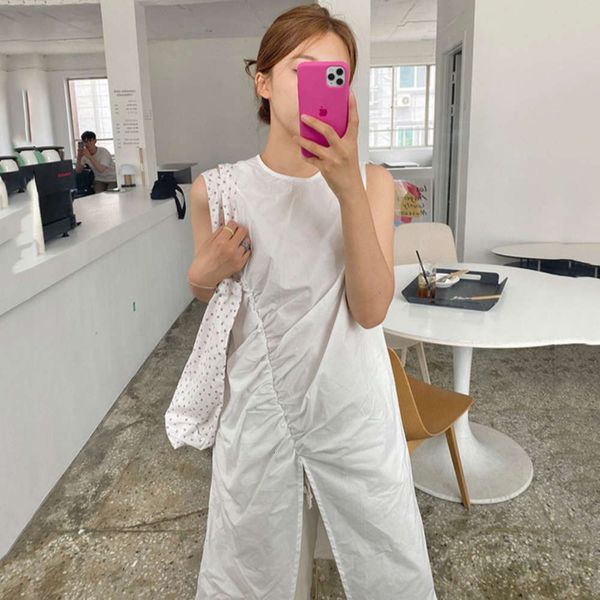 casual dresses dress women clotheschic minimalism niche round neck irregular fold split sleeveless loose shirt 0b3p, Black;gray
casual dresses dress women clotheschic minimalism niche round neck irregular fold split sleeveless loose shirt 0b3p, Black;gray