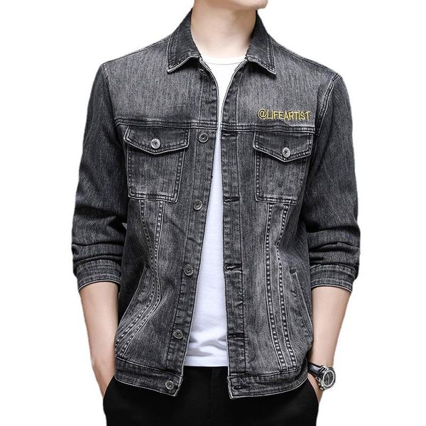 men's jackets autumn 2021 long sleeve denim jacket / lapel casual short washed black versatile brand clothing, Black;brown
men's jackets autumn 2021 long sleeve denim jacket / lapel casual short washed black versatile brand clothing, Black;brown