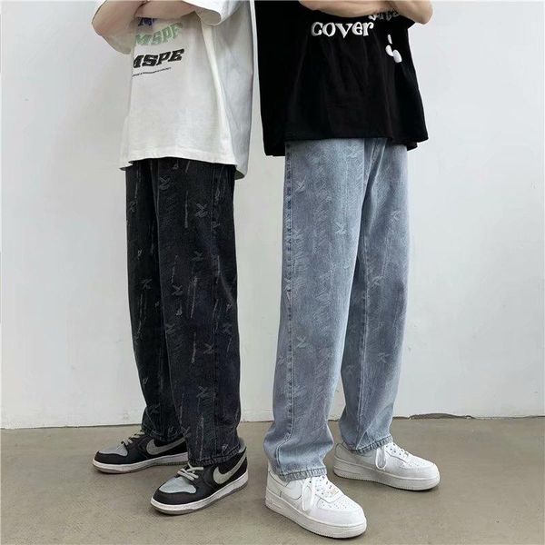 men's jeans men design print mid waist oversize baggy jean streetwear zipper straight denim trousers hip hop retro ulzzang teens, Blue
men's jeans men design print mid waist oversize baggy jean streetwear zipper straight denim trousers hip hop retro ulzzang teens, Blue