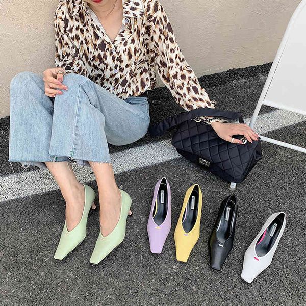mixed color women fashion pumps square toe slip on thin high heels mules shoes spring/autumn casual party pumps fashion slides 210513, Black
mixed color women fashion pumps square toe slip on thin high heels mules shoes spring/autumn casual party pumps fashion slides 210513, Black