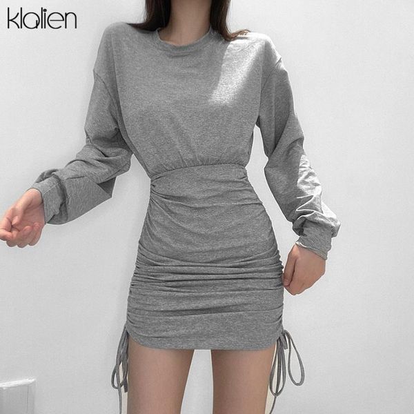 casual dresses klalien autumn simple office lady solid slim mini dress women fashion street drawstring stretch cotton bodycon, Black;gray
casual dresses klalien autumn simple office lady solid slim mini dress women fashion street drawstring stretch cotton bodycon, Black;gray