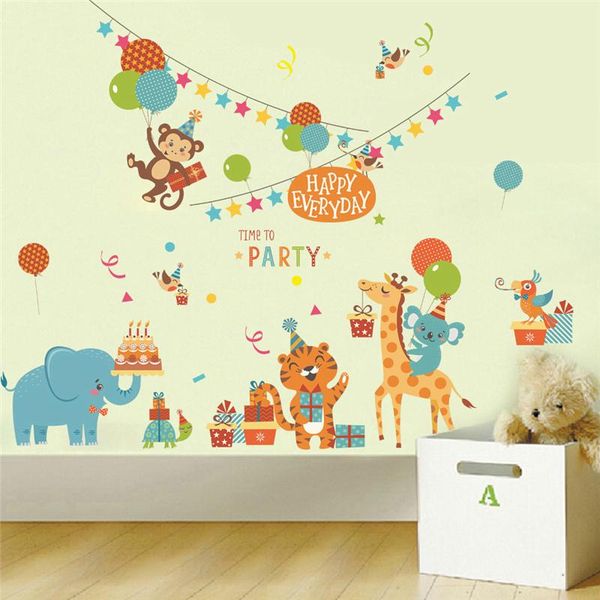 wall stickers cartoon animal' party theme for kids room decoration nursery safari mural art diy home decals monkey giraffe
wall stickers cartoon animal' party theme for kids room decoration nursery safari mural art diy home decals monkey giraffe