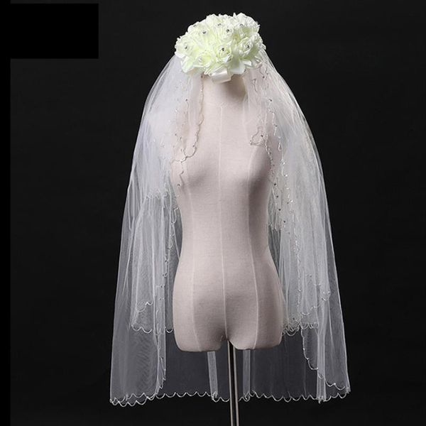 bridal veils soft tulle lace pearls sequins beads appliqued 2021 waist-length bride veil short wedding accessories, Black
bridal veils soft tulle lace pearls sequins beads appliqued 2021 waist-length bride veil short wedding accessories, Black