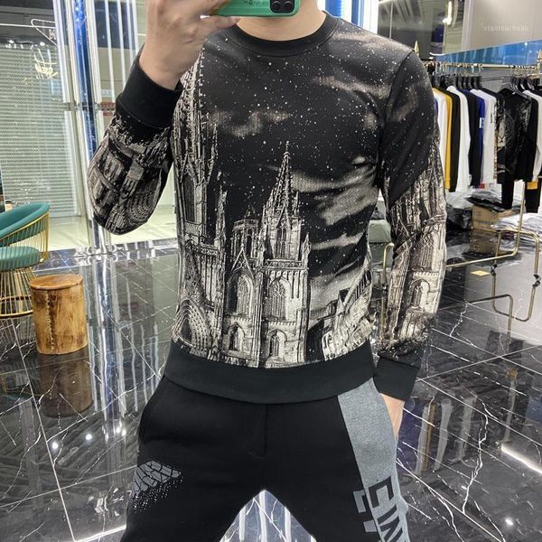 men's hoodies & sweatshirts 2021 fashion full pattern round neck hoodie autumn and winter slim pullover, Black
men's hoodies & sweatshirts 2021 fashion full pattern round neck hoodie autumn and winter slim pullover, Black