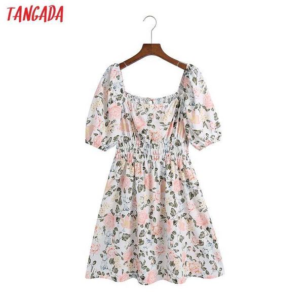 tangada summer women flowers print french style dress puff short sleeve ladies mini dress vestidos 6z107 210609, Black;gray
tangada summer women flowers print french style dress puff short sleeve ladies mini dress vestidos 6z107 210609, Black;gray