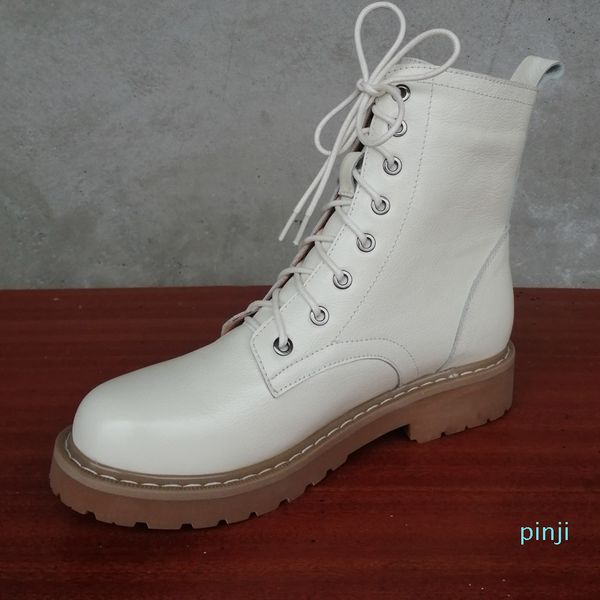 genuine leather ankle boots women autumn winter low heels cross strap shoes g221 woman round toe lace up black beige short boots
genuine leather ankle boots women autumn winter low heels cross strap shoes g221 woman round toe lace up black beige short boots