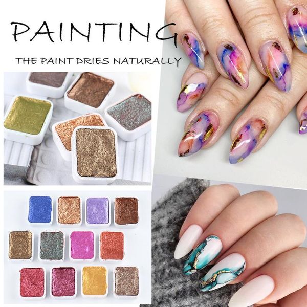 nail glitter 6/12pc blooming paints watercolor powder for nails abstract art pigment magic pearl chrome polish manicure, Silver;gold
nail glitter 6/12pc blooming paints watercolor powder for nails abstract art pigment magic pearl chrome polish manicure, Silver;gold