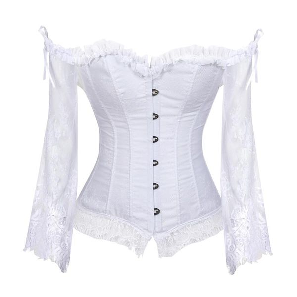 bustiers & corsets for women princess renaissance corset lace ruched sleeves elegant overbust straps plus size, Black;white
bustiers & corsets for women princess renaissance corset lace ruched sleeves elegant overbust straps plus size, Black;white