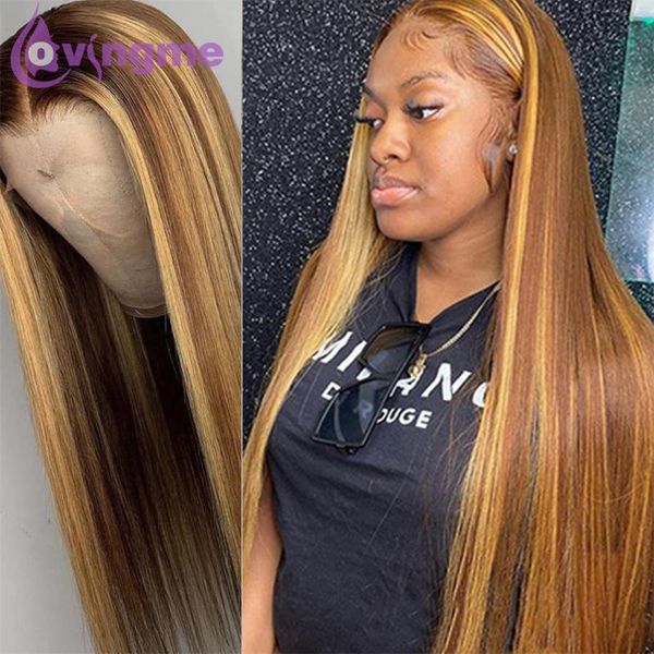 lace wigs 30 inch glueless 13x4 front human hair wig straight highlight ombre pre plucked remy frontal black women, Black;brown
lace wigs 30 inch glueless 13x4 front human hair wig straight highlight ombre pre plucked remy frontal black women, Black;brown