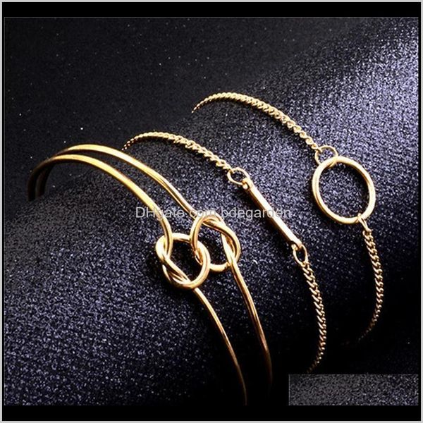 drop delivery 2021 3pcs gold knot bangles for women european geometric bracelets set rec round charm bracelet wrist jewelry xwag3, Golden;silver
drop delivery 2021 3pcs gold knot bangles for women european geometric bracelets set rec round charm bracelet wrist jewelry xwag3, Golden;silver