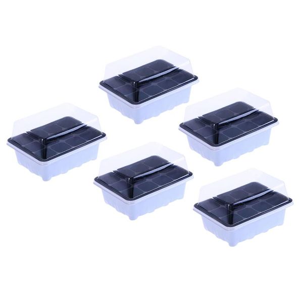 planters & pots 5 sets 12 holes tray reusable plastic sprout box garden starting succulent pot grow for nursery
planters & pots 5 sets 12 holes tray reusable plastic sprout box garden starting succulent pot grow for nursery