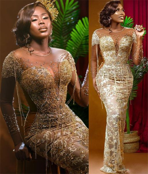 2021 plus size arabic aso ebi gold luxurious prom dresses beaded lace sheer neck evening formal party second reception gowns dress zj469, Black
2021 plus size arabic aso ebi gold luxurious prom dresses beaded lace sheer neck evening formal party second reception gowns dress zj469, Black